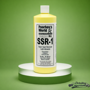 Poorboys SSR1 Super Swirl Remover bottle light abrasive finishing polish